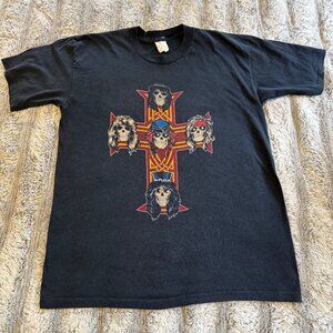 VTG 1987-1988 Guns N Roses Appetite for Destruction Tour T-Shirt Sz XL